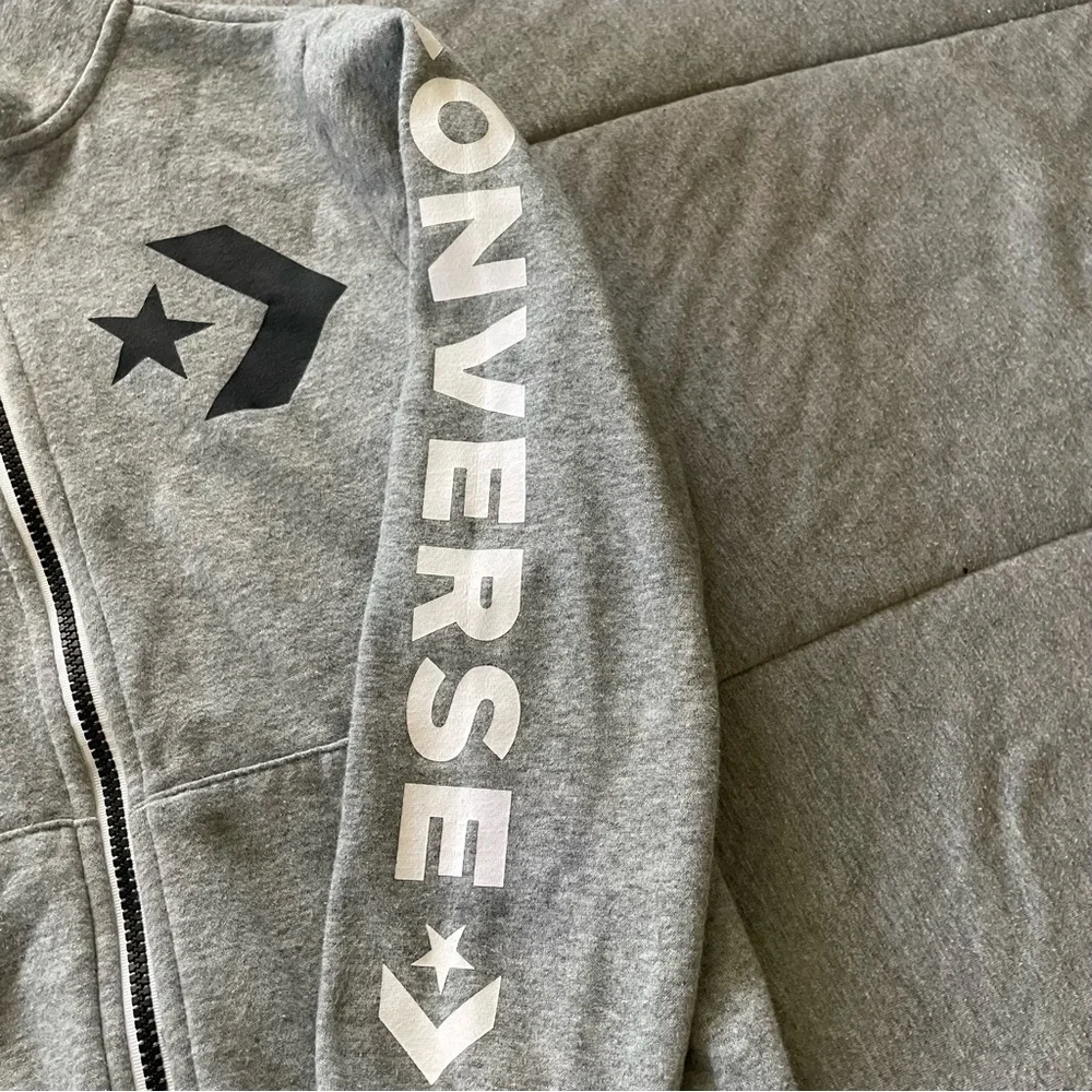 Converse Heather Gray Hoodie with‎ Logo